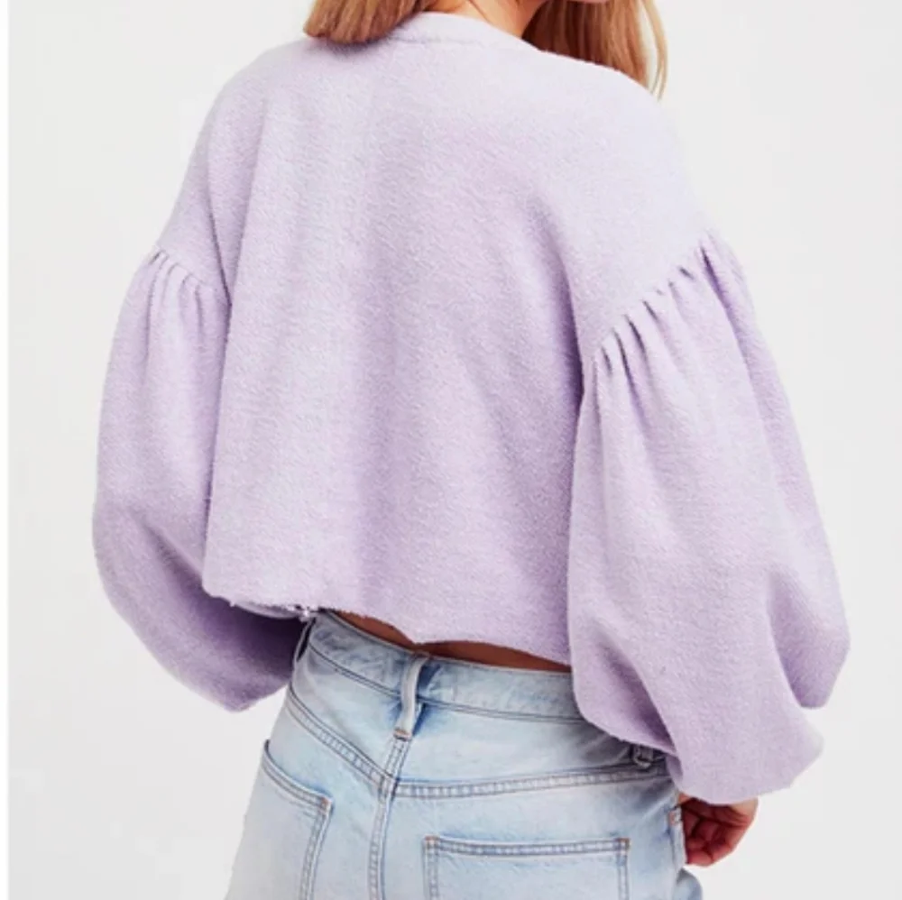 Free People Sleeves Like These Pullover Crop Top Shirt